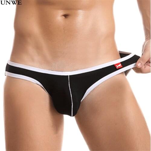 UNWE Man Underwear Men Briefs Cotton Panties Brand Mens Penis Underwear Mini Design Breathable Underpants Gay