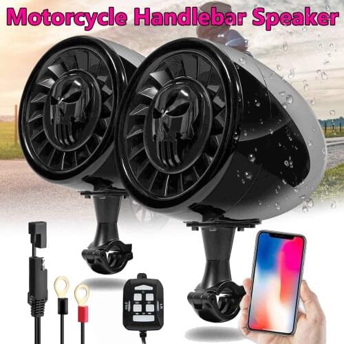 600W MP3 Music Audio Player bluetooth Speakers For Motorcycle Waterproof Portable Stereo Motos Handlebar Audio Amp System
