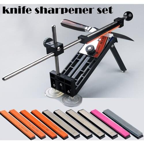 1 Set New fixed angle knife sharpener professional sharpening tool set meal grindstone diamond grinding board available bar