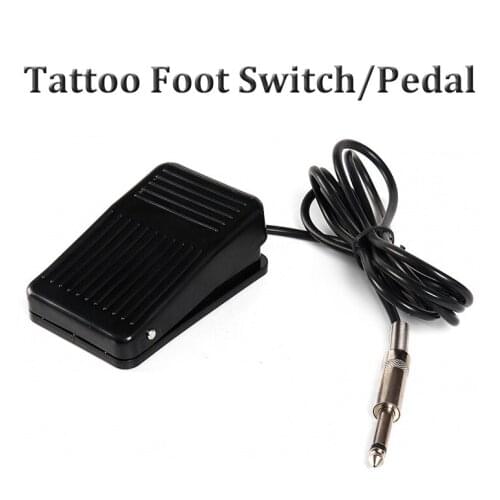 Professional Black Plastic Tattoo Foot Pedal Switch Pedal Compact Tattoo Machine Tattoo Accessory Anti Slip Foot Tattoo Pedal 1p