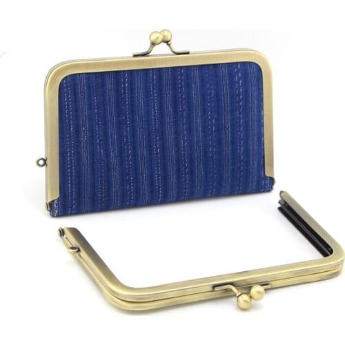 19cm Rectangle Bag Purse Frame Screw DIY Accessories High Quality Bag Hardware Metal Ball Clasp Brass Bag Hook Hanger KZ151327#C