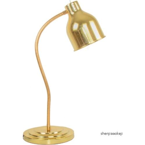 Single-head buffet food warming light Food pizza display light Heating barbecue food warming cabinet Food keep warm lamp 220V