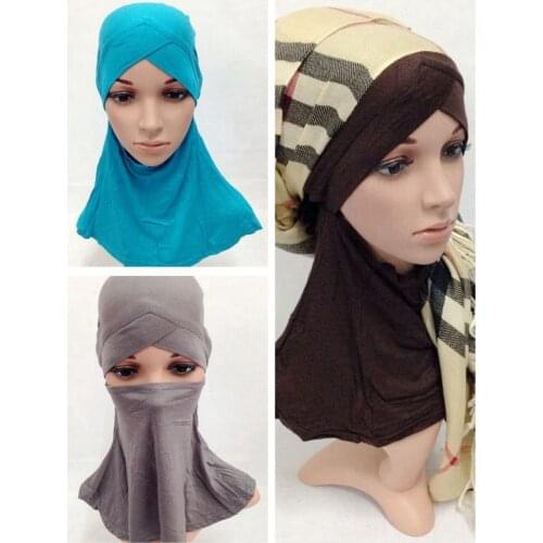 New arrival crossover ninja muslim hijab caps islamic underscarf XM130