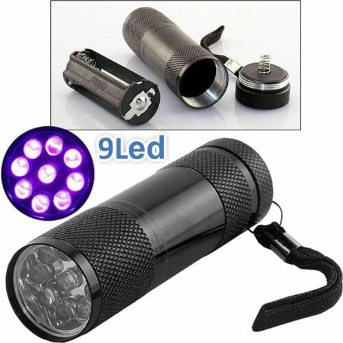 LED UV Flashlight Super Ultra Violet Torch Flashlight Urine Wee Pee Detector Light Portable For Outdoor Camping Mini Lighting
