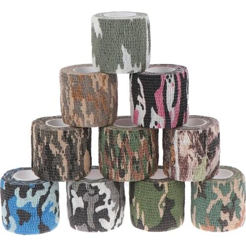 Waterproof Non-Slip Stealth Tape Multi-functional Camo Tape Non-woven Self-adhesive Camouflage Hunting Paintball Airsoft Rifle
