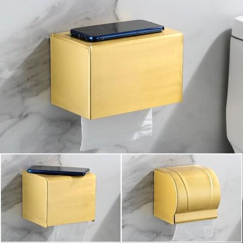 Waterproof Toilet Paper Holder Wall Mount Paper Holder For Toilet Shelf Box Tray Roll Storage Box Organizer Bathroom Accessories