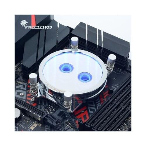 FREEZEMOD PC Water Cooling CPU Block AMD/AM4, 5V 3 Pin RGB Light starry sky RGB gradient effect AMD support AURA. PR-XPM