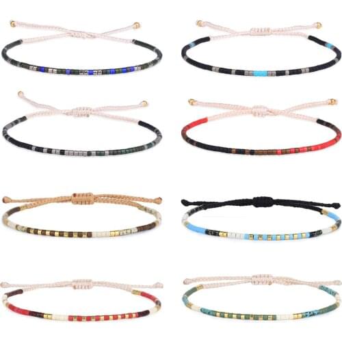 KELITCH Nation Charm Miyuki Seed Beaded Handmade Friendship Bracelets Fashion Single Product Adjustable Jewelry New