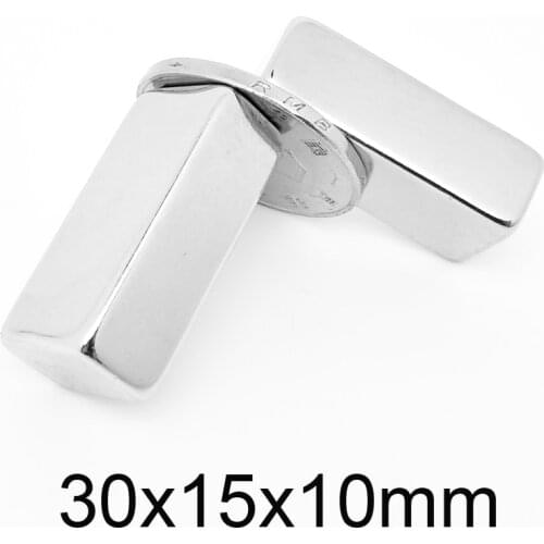 1~15PCS 30X15X10mm Block Rare Earth Magnet Sheet 30*15*10 N35 Rectangular Permanent NdFeB Magnets Strong 30x15x10