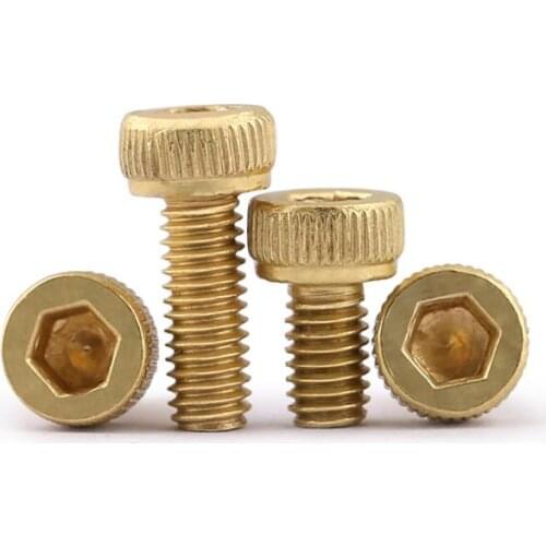 10pcs M2 M2.5 M3 copper inner hex screws flat head machine hex screw equipment furniture bicycle bolts 4-30mm length