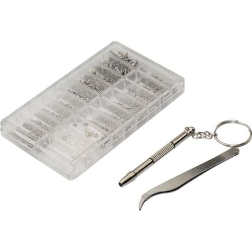 1000pcs Stainless Steel Micro Glasses Sunglass Watch Spectacles Phone Tablet Screws Nuts Screwdriver Repair Tool Set Kits Newest