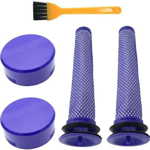 2 Pack Pre-Filters and 2 Pack HEPA Post-Filters Replacements Compatible for Dyson V8 and V7 Cordless Vacuum Cleaners