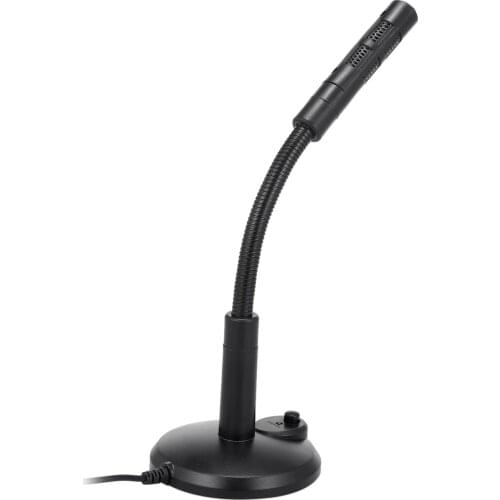 360 Adjustable USB Desktop Microphone Plug & Play Omnidirectional PC Laptop Computer Mic for Conference Call Voice Recording