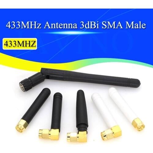 2PCS 433MHz Antenna 3dBi SMA Male Connector 433 mhz directional antena 433M waterproof antenne for Lorawan /javino