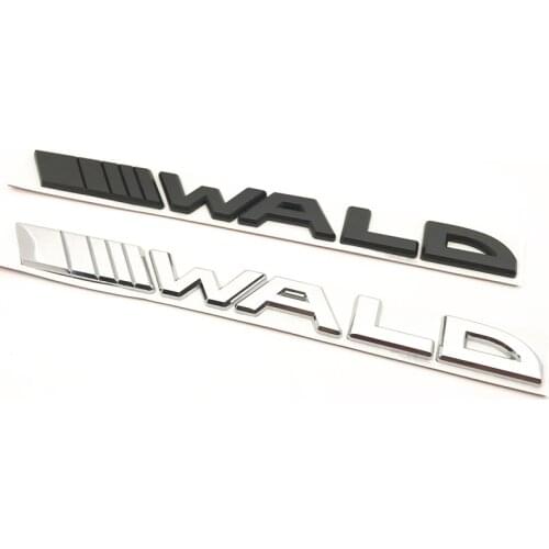 Car styling 3D metal WALD Black Bison Emblem Badge Decals Fender Rear Trunk Side Car Sticker for Mercedes-Benz E S