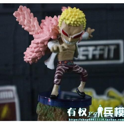 BANDAI One Piece Action Figure Q Version Hand-made WCF Doll Luffy Usopp Boa Hancock Jinbe Nami Decoration Cake Ornament Model