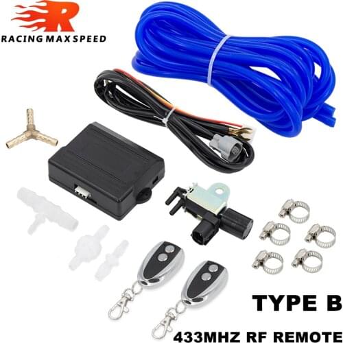 Free shipping Universal Wireless Remote Vacuum Exhaust Cutout Valve Controller Set with 2 Remotes For BMW AUDI