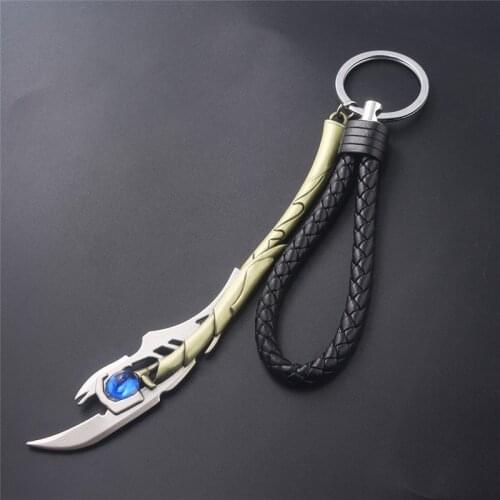 Endgame Black Widow Keychains Thor Thanos Iron Man Black Stick Weapon Llavero Keyring For Fans Accessories