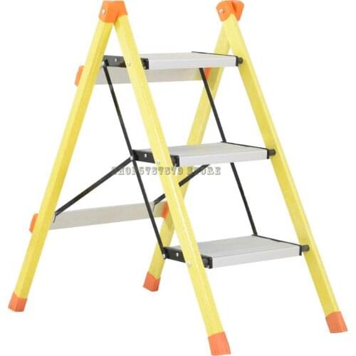 Household Folding Ladder Frp Ladder Three Step Ladder Aluminum Alloy Pedal Miter Ladder Electrical Ladder