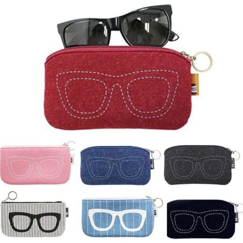 Unisex Eyeglasses Case Portable Reading Glasses Box Sunglasses Bag Makeup Cosmetic Bag Mobile Phone Wallet Storage Case