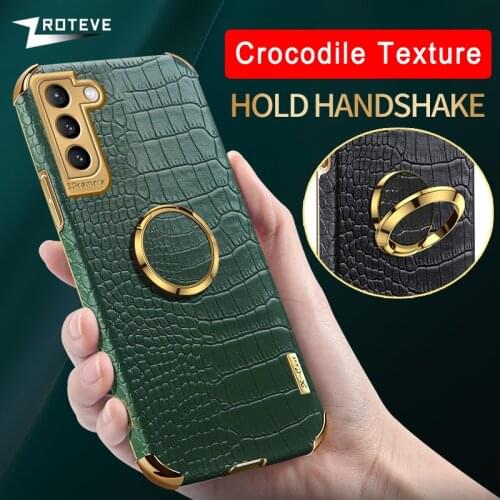 S21 Ultra Case ZROTEVE Crocodile Pattern Coque For Samsung Galaxy S21 Plus S20 FE Cover For Samsung Note 20 Ultra 9 10 S10 Lite