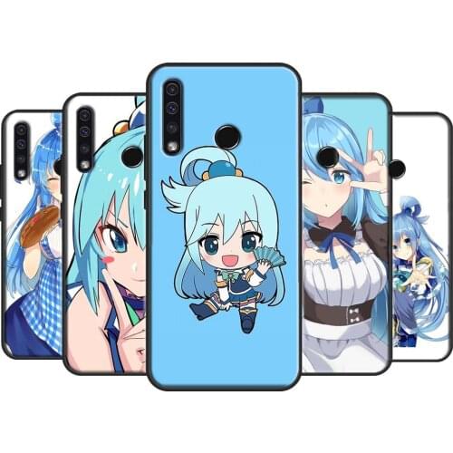 Anime Konosuba Aqua For Huawei Nova 5T P Smart 2019 P20 P40 P30 Pro Honor 10X Lite 9X 9S 8S 8X 20 10i Case