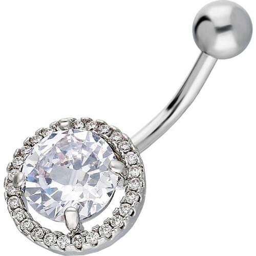 Getss Prg092A Round Model Steel Navel Piercing
