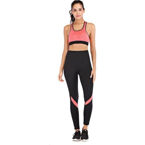 Guangzhou Fashion Ladies Yogo Pants Tights High Waist Fitness Leggings Women Patchwork Sport Trousers