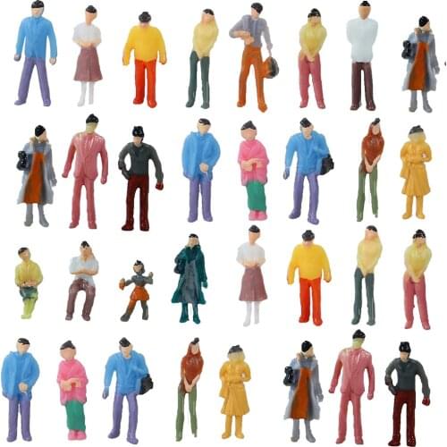 HO N Scale Model Figure Miniature People Train Street Passengers For Building Landscape Railway Scenery Layout