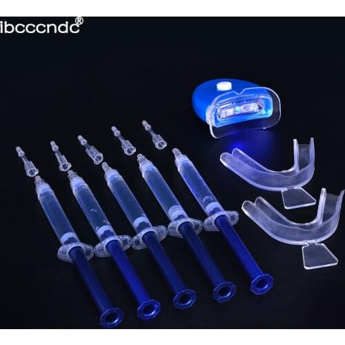 Teeth Whitening Kit 44% Peroxide Dental Bleaching System Oral Gel Kit Tooth Whitener New Dental Equipment LED Light Professional