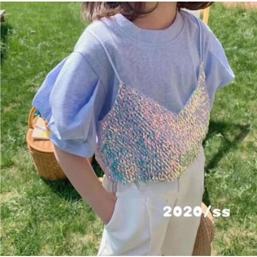 Mingzekids Short Sleeve T-shirts For Girls