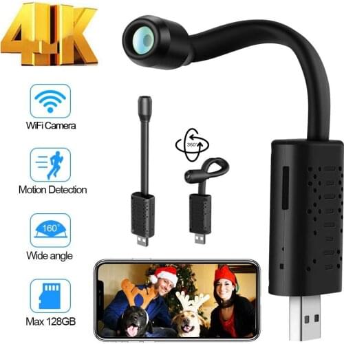 Mini Camera 4K Wifi Portable P2P IP/AP Remote Control Micro Surveillance Camera HD 1080P Support Motion Detection
