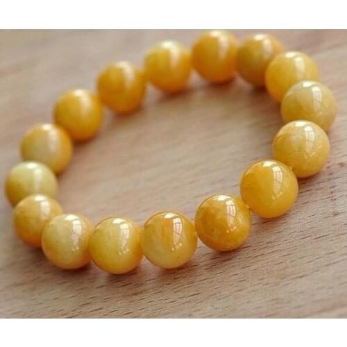 Natural Free Shipping Perfect Chinese 100% A Grade Natural Jade/ Jadeite Bean Beads Bracelet