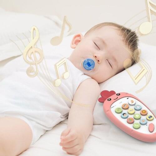 NEW Baby Bilingual Phone Teether Music Early Childhood Educational Toys Learning Mobile Phone Baby Sleeping Auxiliary Toy