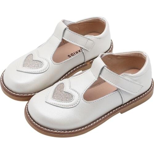 Girls shoes Princess leather shoes genuine leather soft sole 2020 autumn foreign style baby shoes childrens single shoes