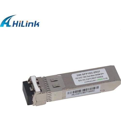 DWDM 1555.75nm 10G 80KM DWDM 10G C27 80km DW-SFP10G-ZR-80km Fiber Transceiver Optical Modules