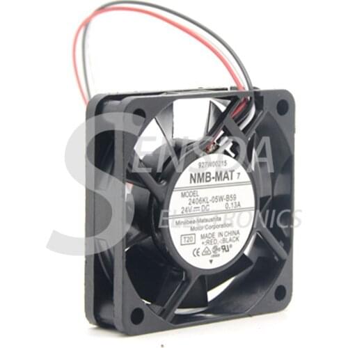 Original For NMB 2406KL-05W-B59 dc 24V 0.13A 6cm 6015 60*60*15 MM 3 wires converter cooling fan