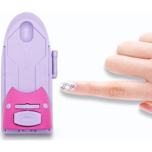 DIY Nail Art Printer Printing Stamp Machine Manicure Set + 6 Metal Pattern Plates Scraper Chart Plate Tool Christmas Gifts