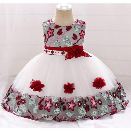 Baby Girl Dress 2020 Flower Tutu Princess Baby Girl Dresses For Birthday Party Dress Baby Girl Clothes Vestidos Infantil Newborn
