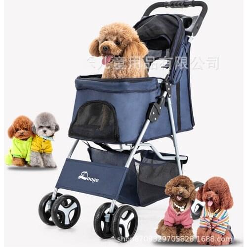 3 Wheels Pet Stroller Dog Cat Cart Puppy Pet Stroller Folding Pet Carrier for Travel Walking