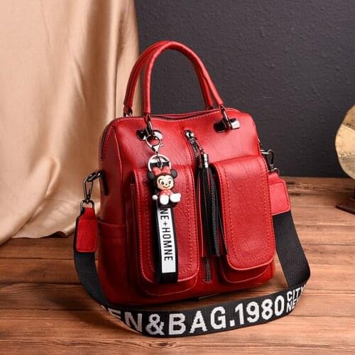 2021 Luxury Soft Leather Backpack Shoulder Bags Bags for Women Multifunction Anti Theft School Bag for Teenager Girls Backpacks