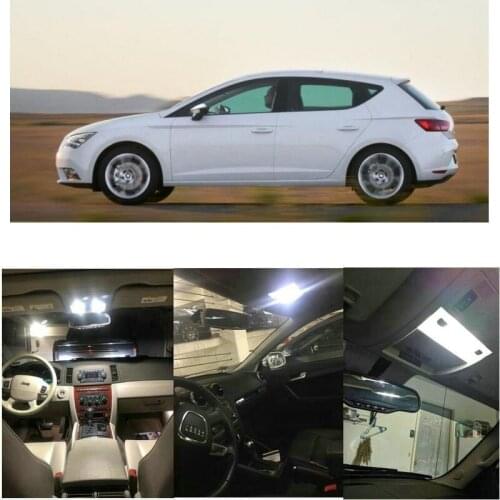 LED Interior Car Lights For Seat inca 6k9 box leon 1m1 1p1 5f1 hatchback sc 5f5 coupe car accessories lamp bulb error free