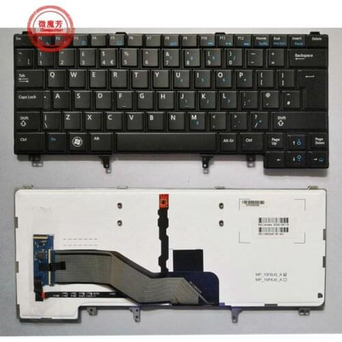 UK For DELL E6420 E5420 E5430 E6220 E6320 E6330 E6420 E6430 with Backlight Laptop Keyboard