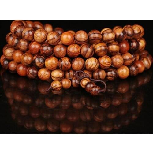 WEIYU 108 Rosewood Wood Prayer Beads Bracelet For Men Women Natural Wooden Mala Bracelet Buddha Rosary Bracelet Buddhist Jewelry