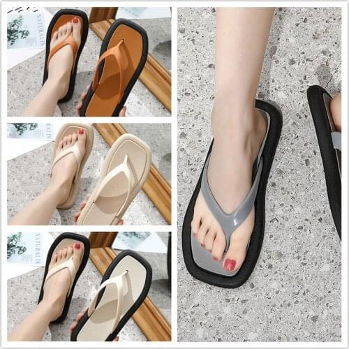 Women Sandals Platform Sandals Shoes Women Clip Toe Summer Sandals Slipper Indoor Outdoor Flip-flops Beach Men Female Slippers