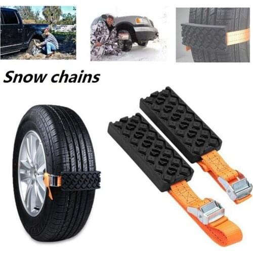 1/2PCS Tire Wheel Chain Anti-slip Emergency Snow Chains For Ice/Snow/Mud/Sand Road Safe Driving Truck SUV Auto Car Accessories