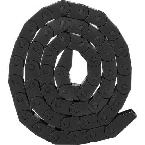 1m R18 Black Nylon Cable Drag Chain Wire Carrier for 3D Printer CNC Machine 10x10mm