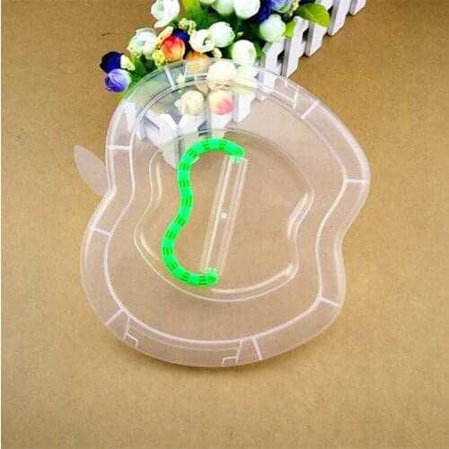 1PC form portable desktop storage box transparent plastic jewelry boxes home storage products JF 0680