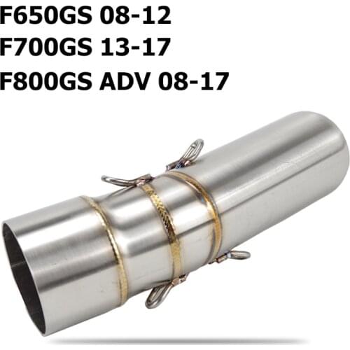 2008-2017 F650GS F700GS F800GS Exhaust Pipe Motorcycle stainless steel Mid Middle Link Pipe Slip On Middle