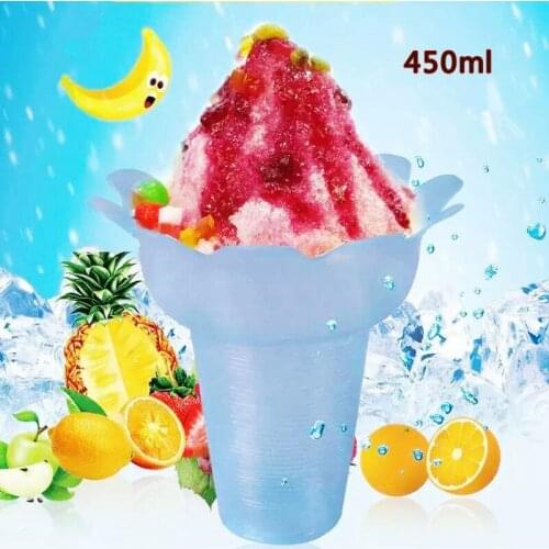 50pcs Net red ice cream cup 300ml 450ml creative pudding jelly yogurt dessert cups diy favors cake mousse pastry plastic cup